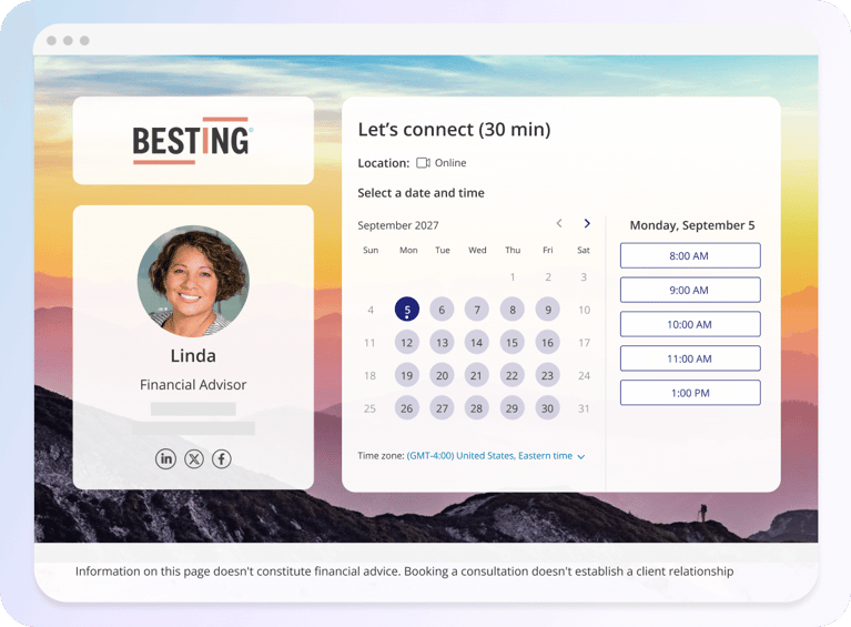 scheduling program engaging interface