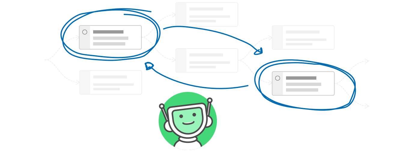 You can update the conversational flow of your chatbot