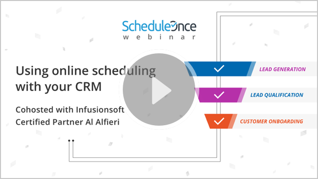 Using online scheduling with your CRM